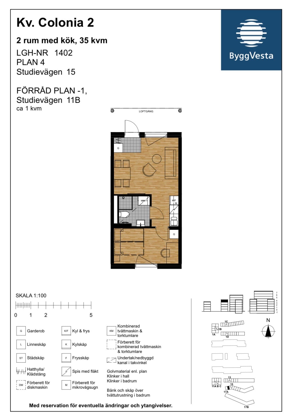 2-room apartment in Linköping, Studievägen - image 1