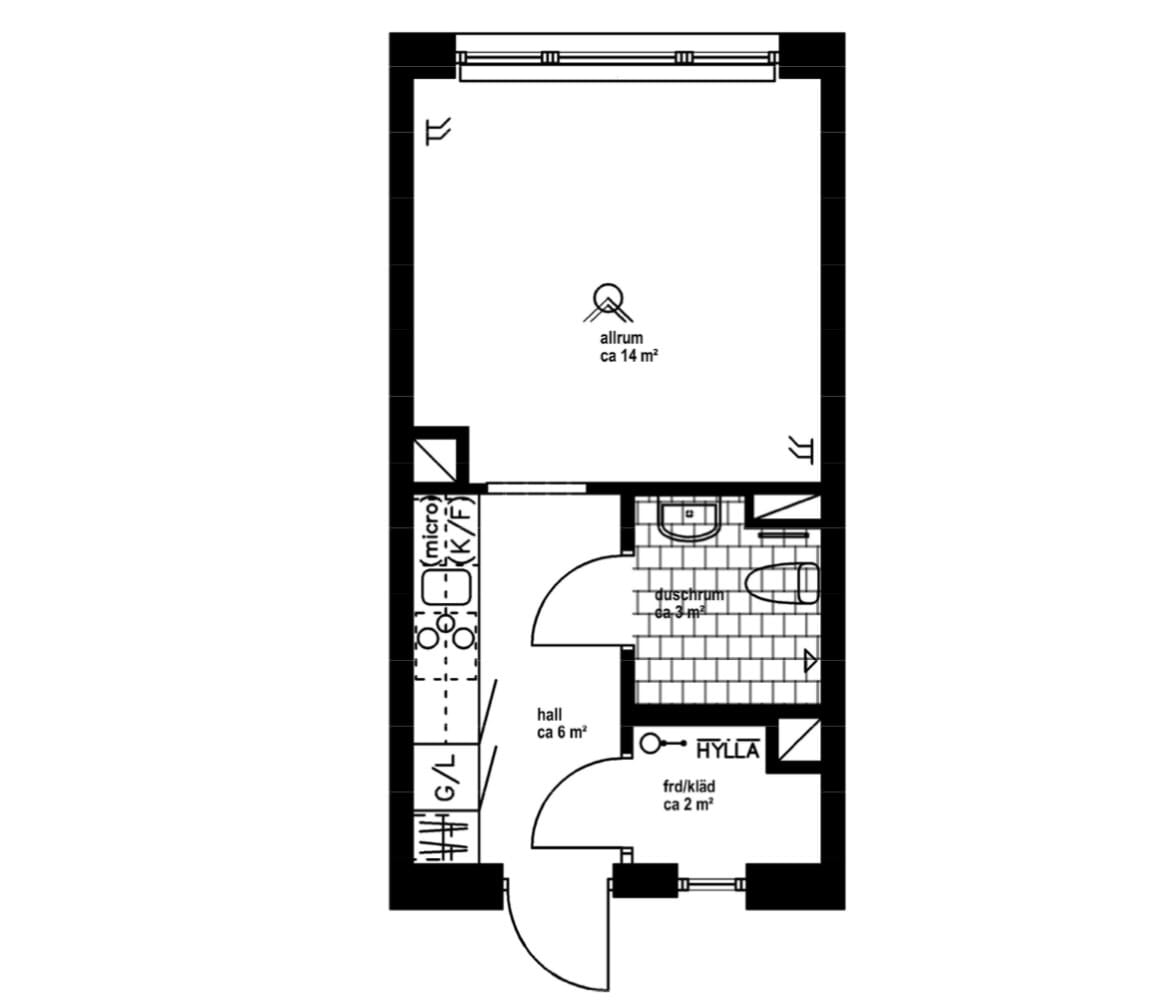 1-rumslägenhet i Älvsjö, Götalandsvägen - bild 1