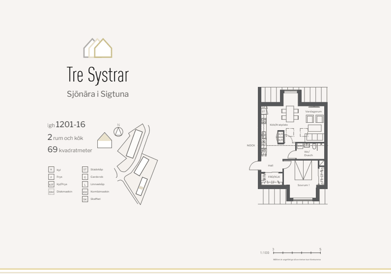 2-room apartment in Märsta, Ciderfabrikens väg - image 1