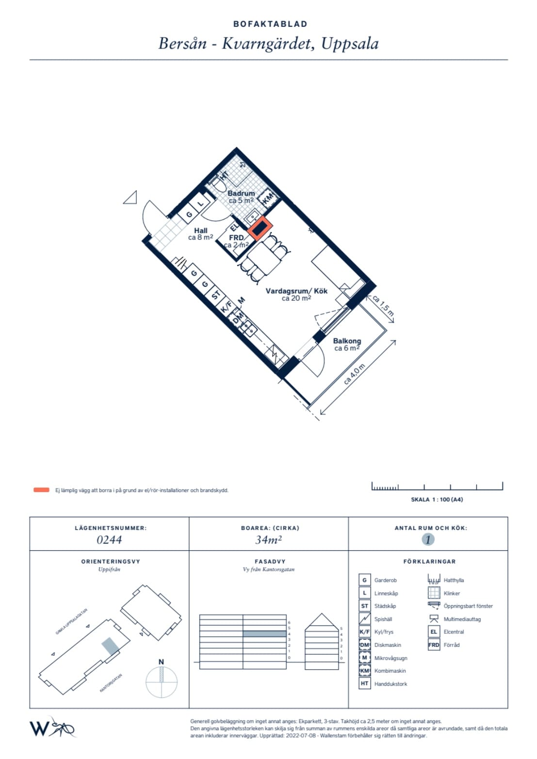 1-rumslägenhet i Uppsala, Gamla Uppsalagatan - bild 5