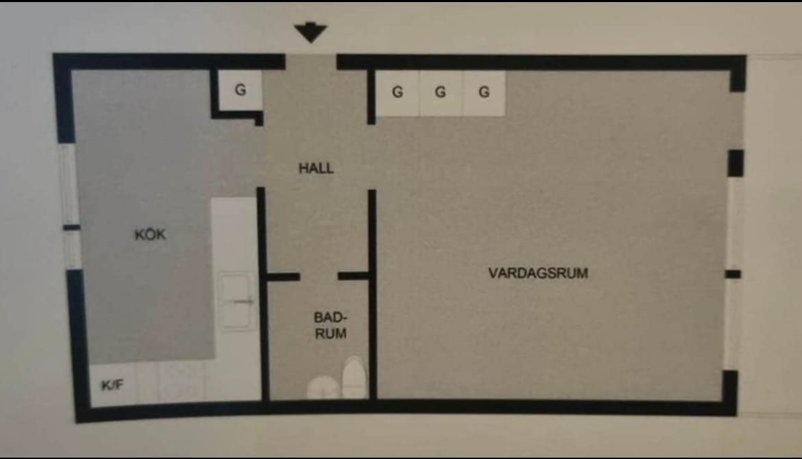 1-rumslägenhet i Brandbergen, Stenbockens gata - bild 1