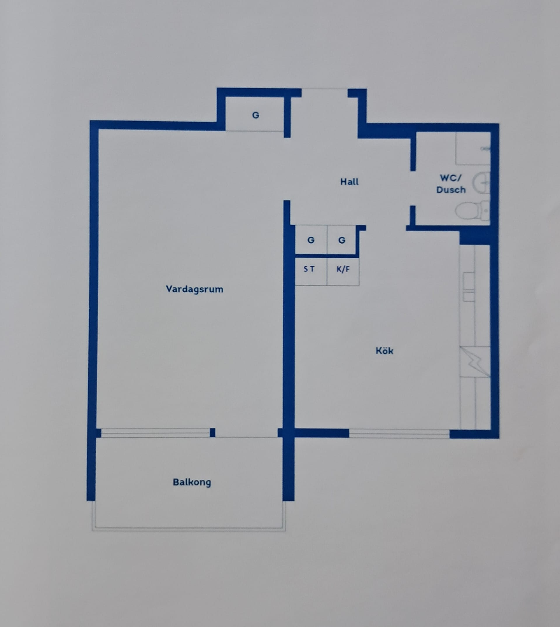 1-rumslägenhet i Kalmar, Runvägen - bild 3