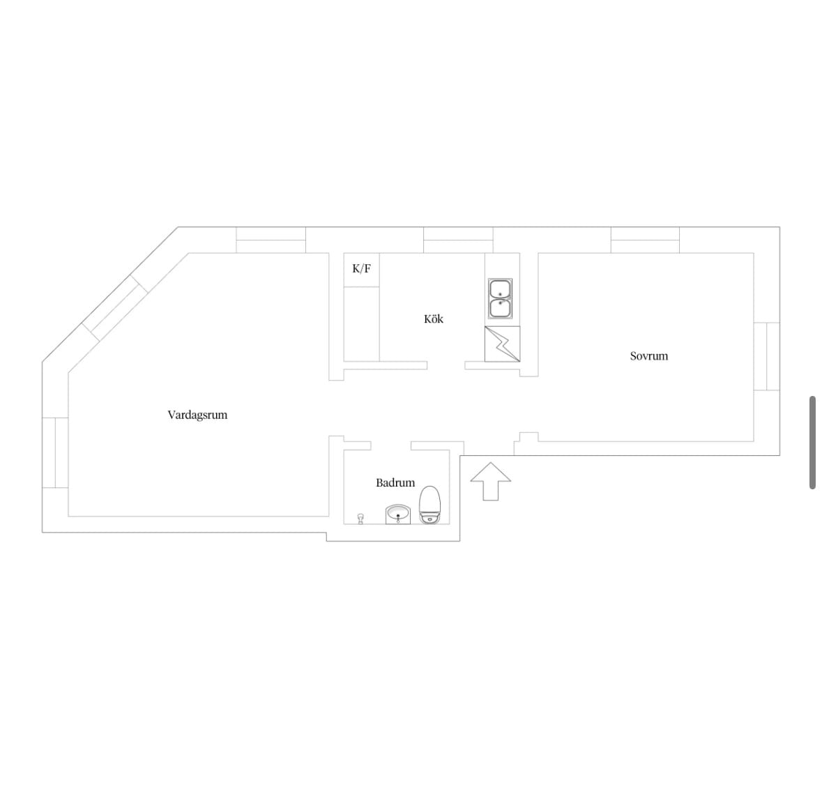 2-rumslägenhet i Lund, Bankgatan - bild 2