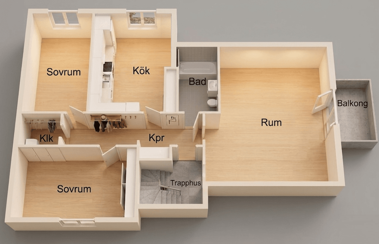 3-room apartment in Åseda, Östra Esplanaden - image 2