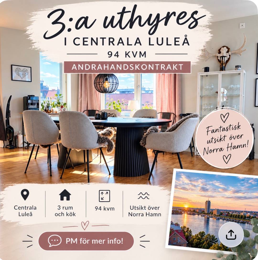3-rumslägenhet i Luleå, Smedjegatan - bild 1