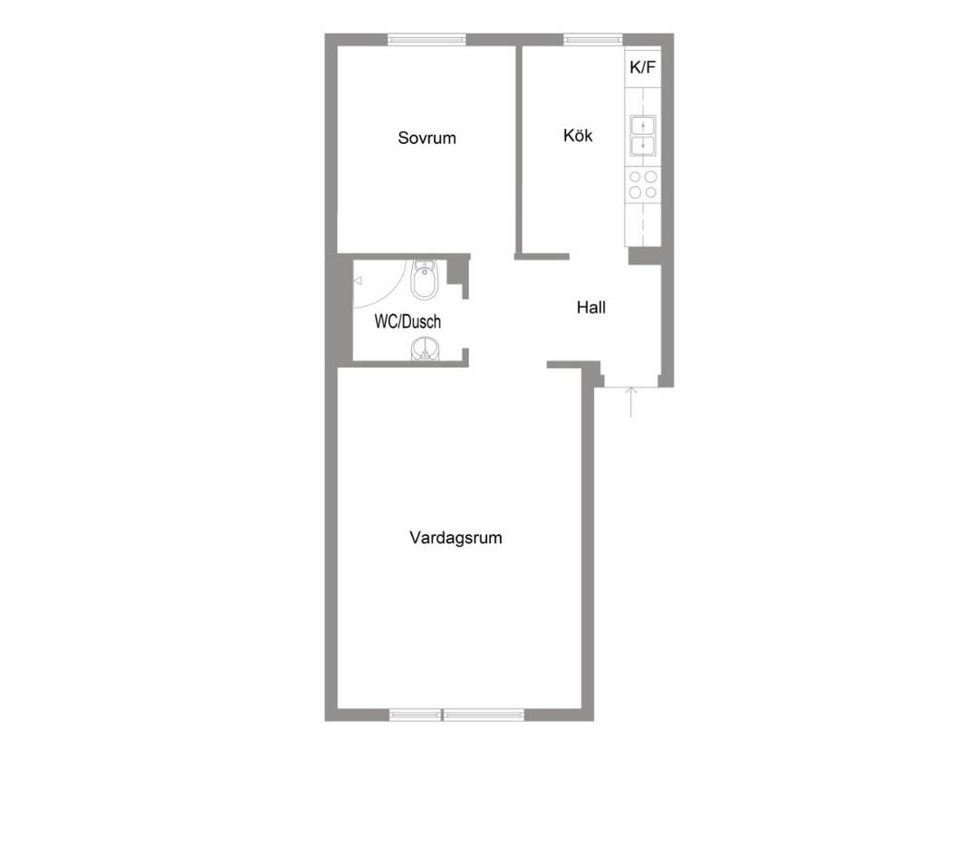 1.5-rumslägenhet i Västerås, Spantgatan - bild 3