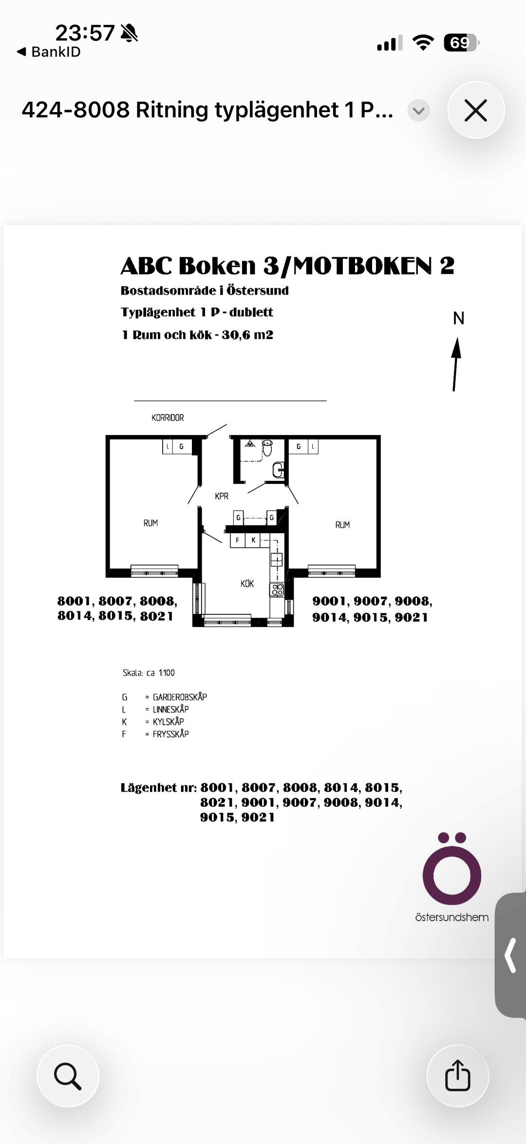 Apartment in Östersund