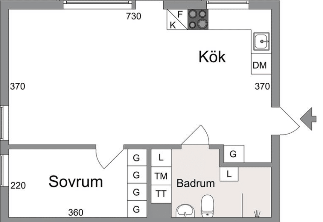 2-rumslägenhet i Södertälje, Lingonstigen - bild 1