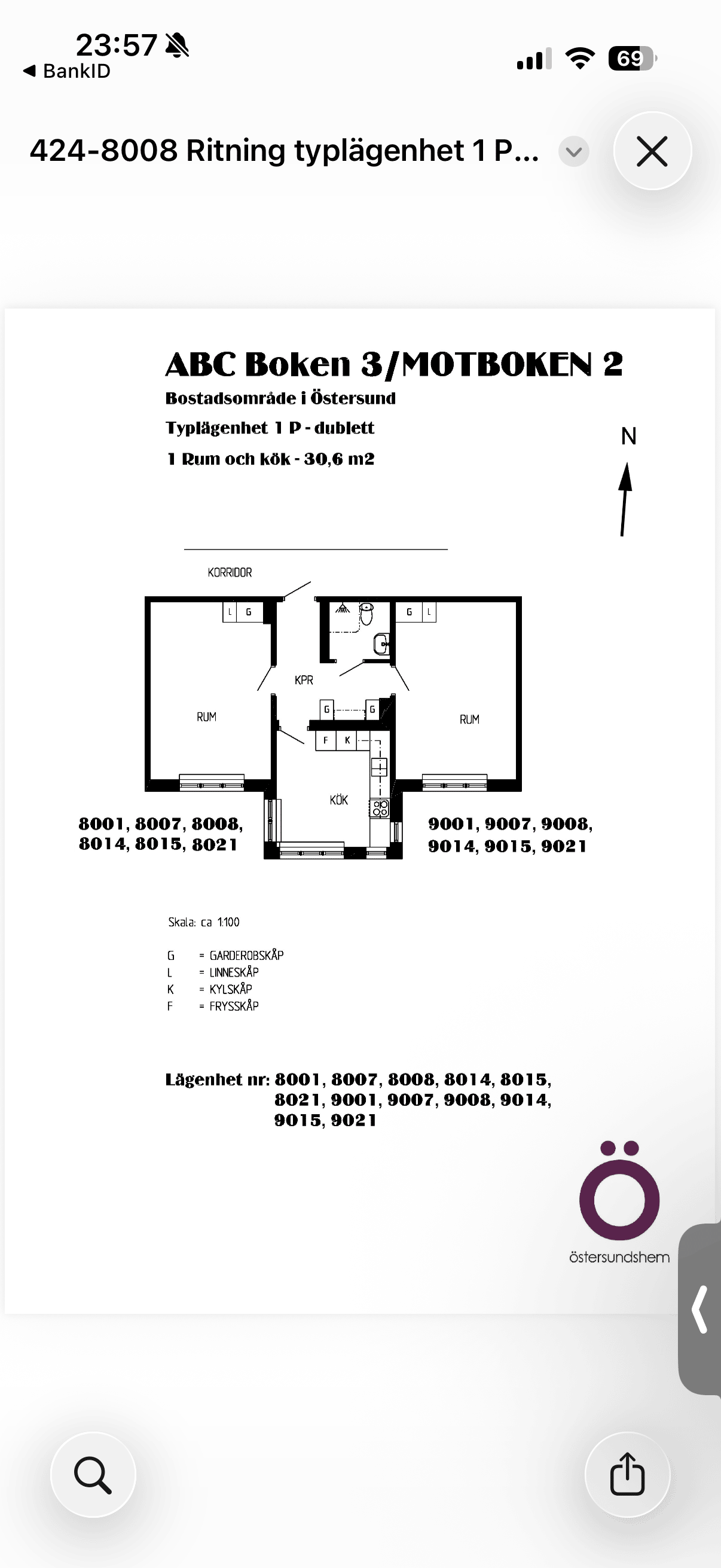 Apartment in Östersund