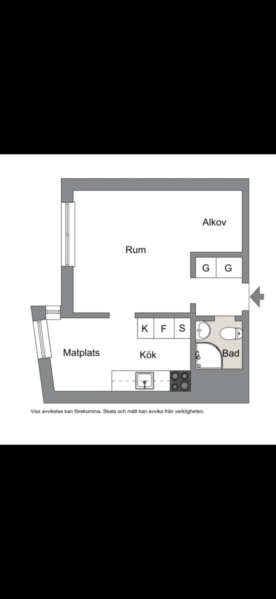 1-rumslägenhet i Karlskrona, Pantarholmskajen - bild 1