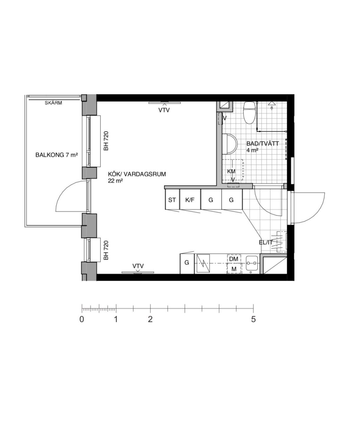 1-rumslägenhet i Täby, Parkallén - bild 1