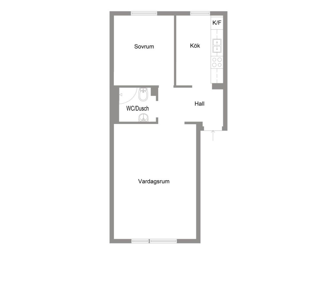 1.5-room apartment in Västerås, Spantgatan - image 3