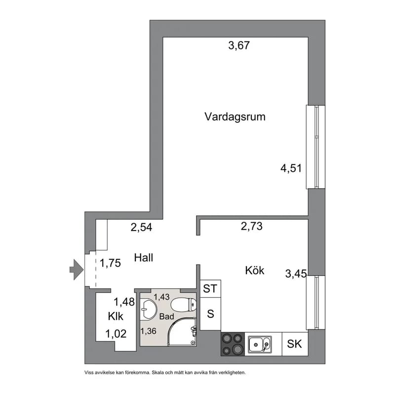 1-rumslägenhet i Borås, Sjöbogatan - bild 5