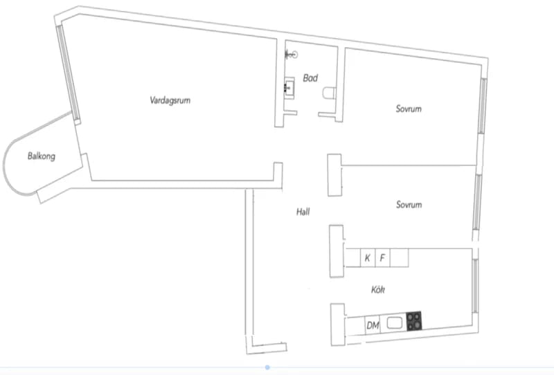3-room apartment in Malmö, Fridhemstorget - image 1