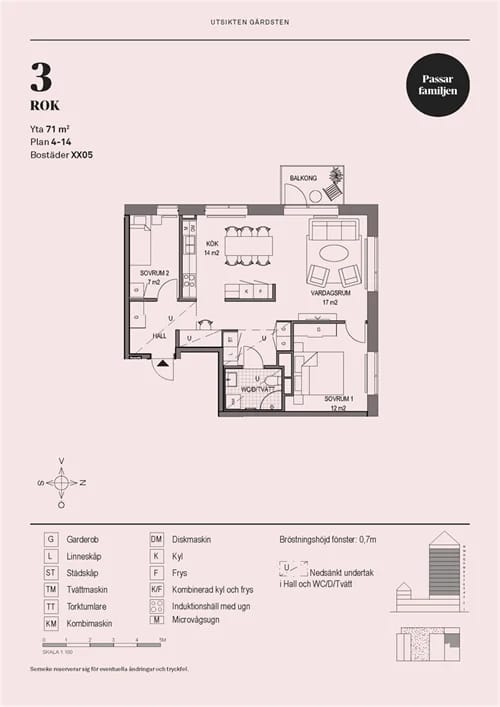 3-rumslägenhet i Angered, Salviatorget - bild 1