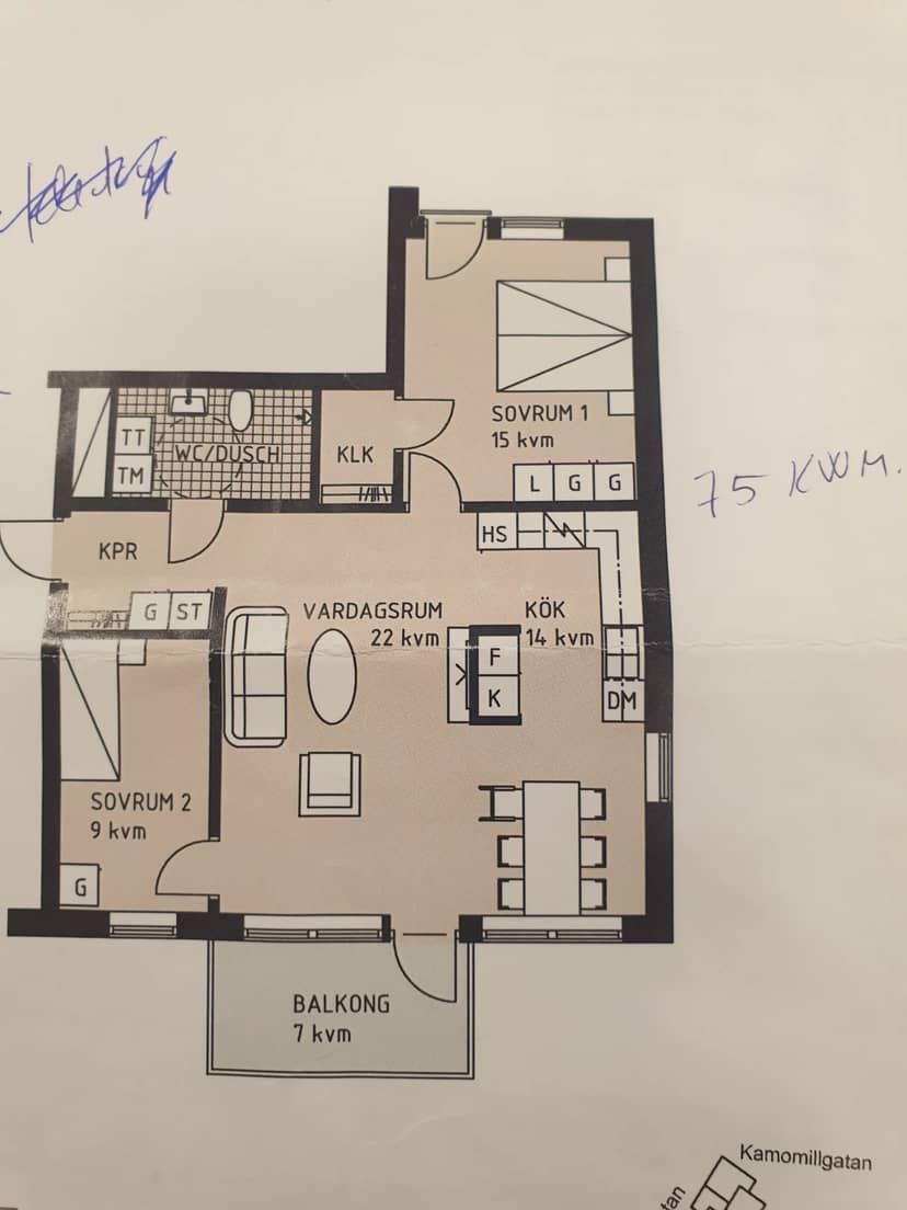 3-room apartment in Örebro, Peppargatan - image 1