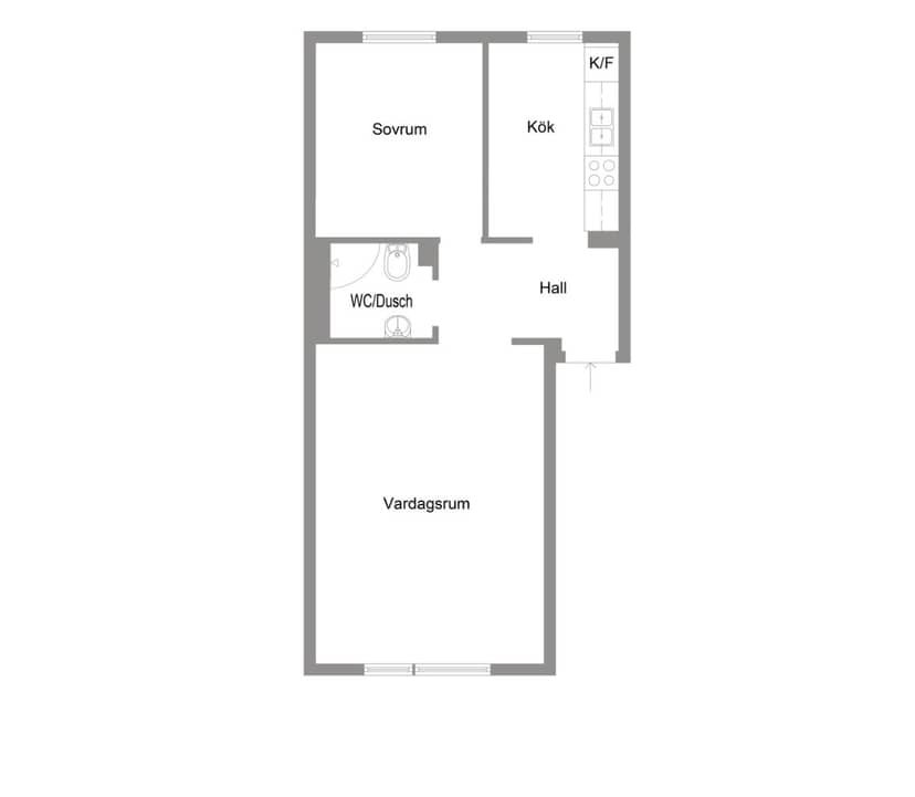 1.5-room apartment in Västerås, Spantgatan - image 3