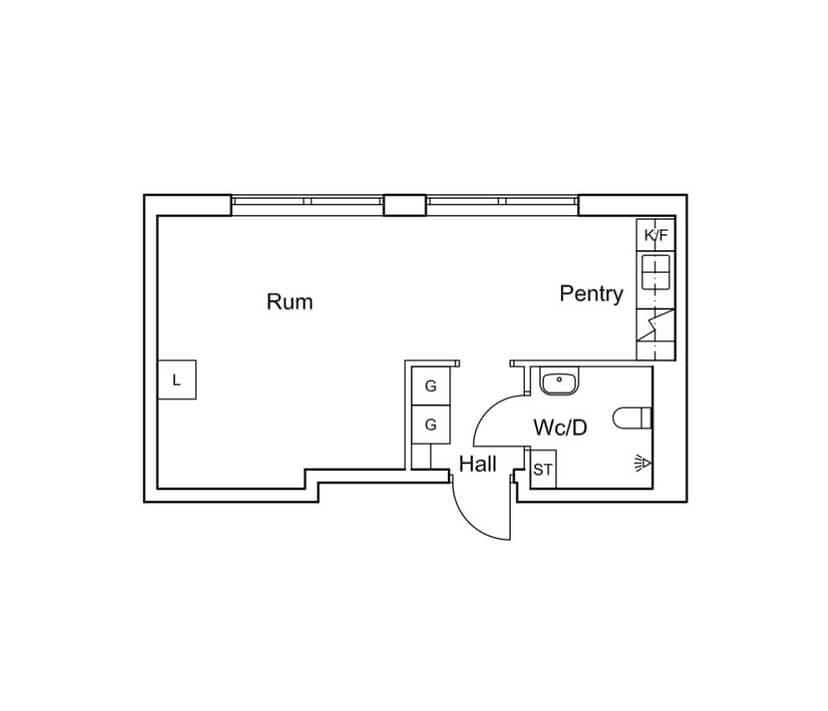 1-room apartment in Halmstad, Erik Olsons gata - image 1